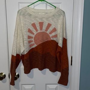 Lou and Grey sunset sweater, size large